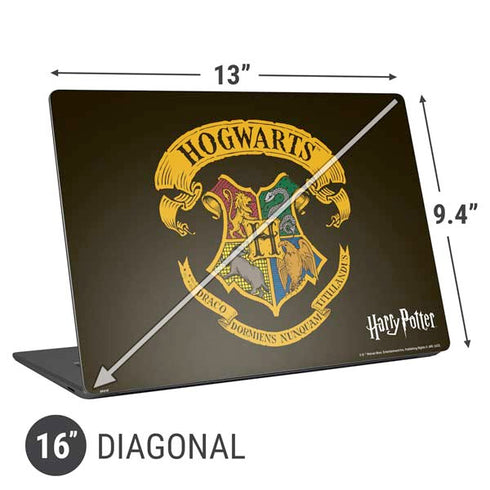 Wizarding World Harry Potter Hogwarts Houses Crest Universal Laptop 16in (13 x 9.4in) Skin